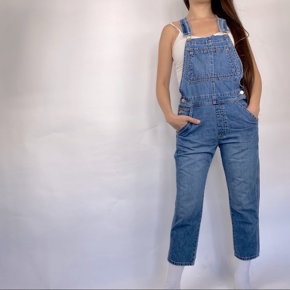 GAP Denim - Classic Denim Overalls in Light Wash